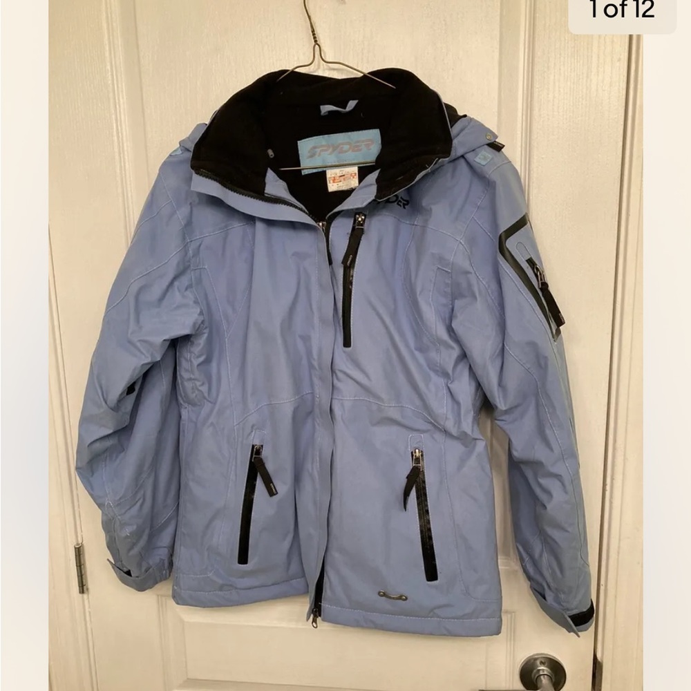 Spyder Wonen’s Baby Blue Dermizax EV 20,000mm Insulation Ski Jacket Size M